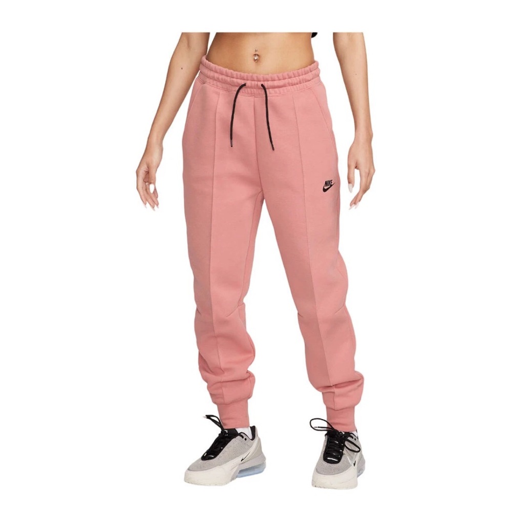Nike Women's Sportswear Tech Pants Mid-Rise Joggers 1X Pink - Picture 1 of 5
